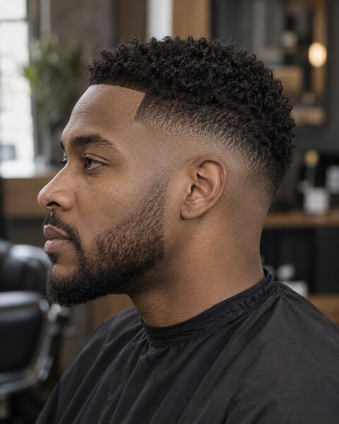 Low skin fade in the Alex Morgan Barber example portfolio