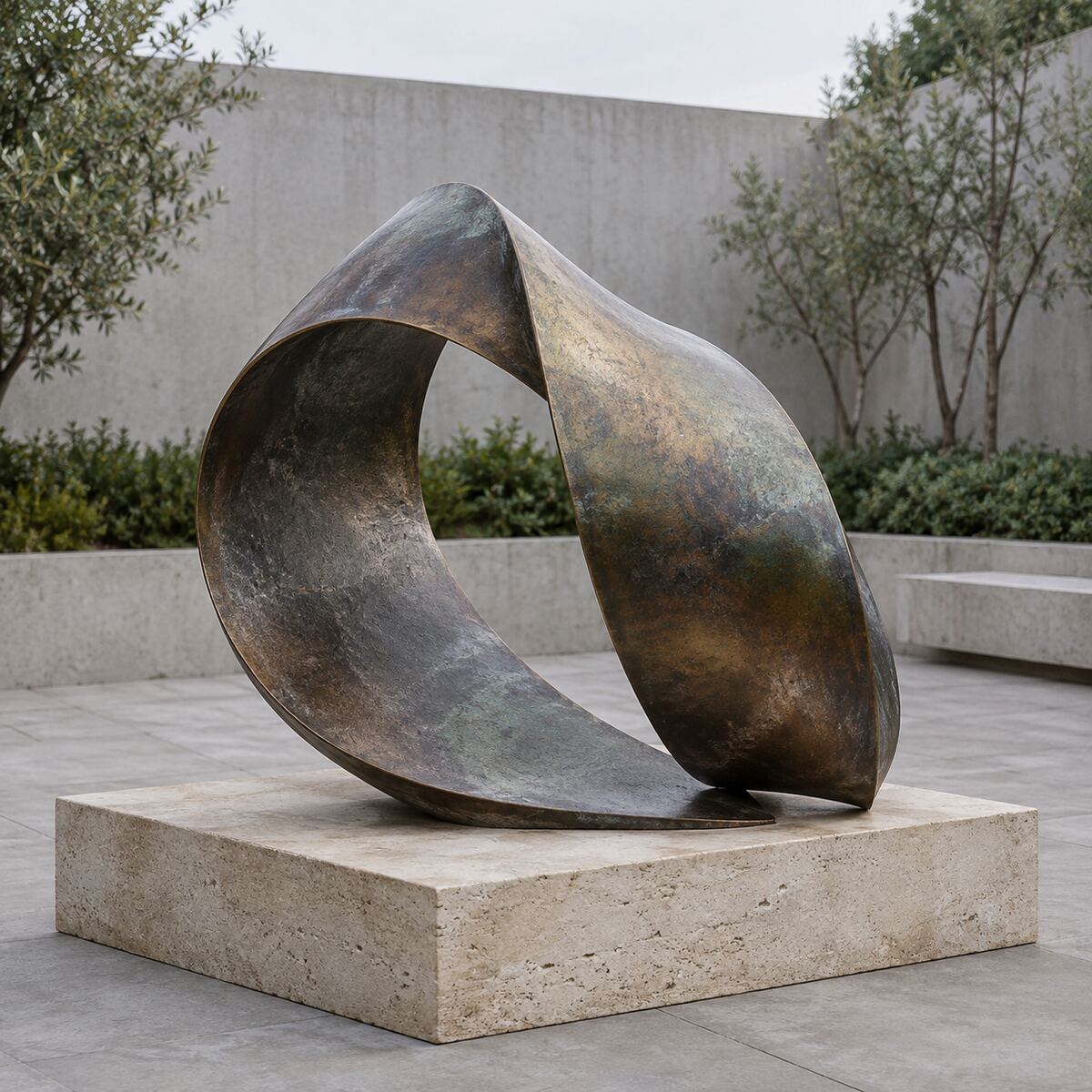 Folded Horizon bronze sculpture in the Rowan Vale example portfolio