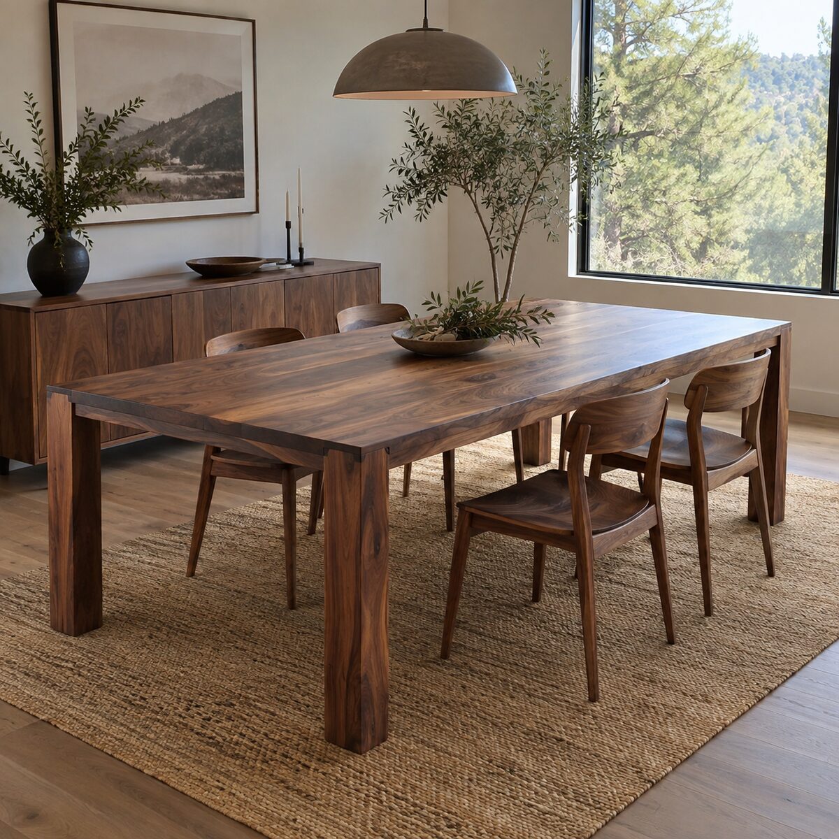 Walnut dining table in the Northline Woodworks portfolio